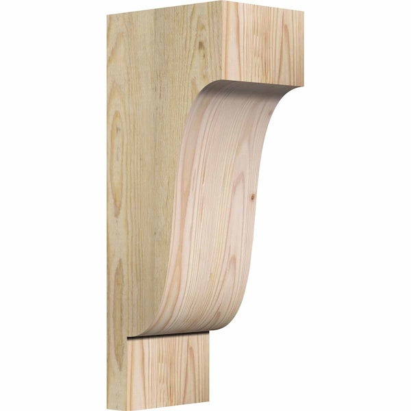 Ekena Millwork Newport Rough Sawn Corbel, Douglas Fir, 6"W x 8"D x 20"H COR06X08X20NEW00RDF - main